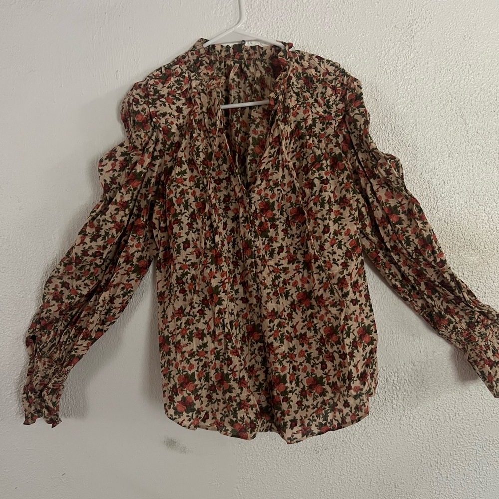 Free People Floral Print Women's Top